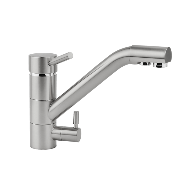 Via Chrome Two-handle Low Arc Bathroom Faucet
